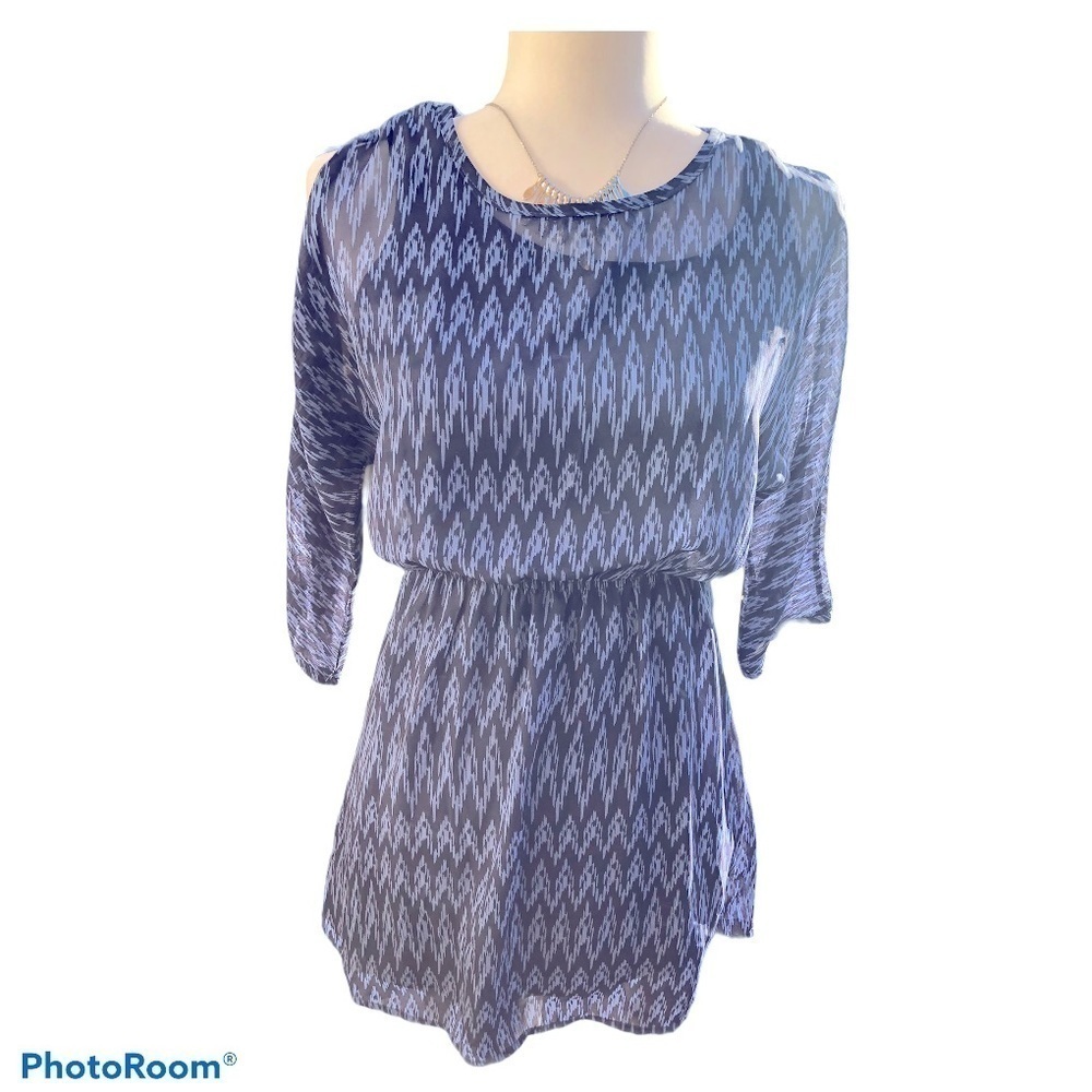 Aqua mini dress